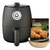 2 Quart Compact Air Fryer, 1200W New Small Air Fryer for Small Kitchens and Healthy Cooking