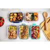 Glass 3.4 Cup 27 Ounce Duraglass Food Storage Meal Prep Container Set, 10 Piece