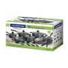 Primaware 18 Piece Non-stick Cookware Set, Steel Gray