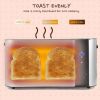 New Stainless Steel 4 Slice Long Slot Toaster