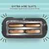 New Stainless Steel 4 Slice Long Slot Toaster